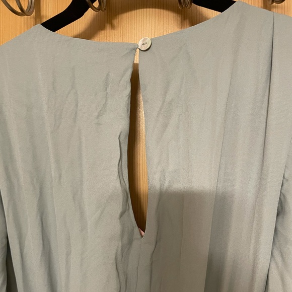 Show me your Mumu Emily Empire Maxi Dress XXS sage - Picture 14 of 15